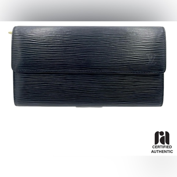 1613 Louis Vuitton Epi Sarah Black Wallet - Picture 1 of 11